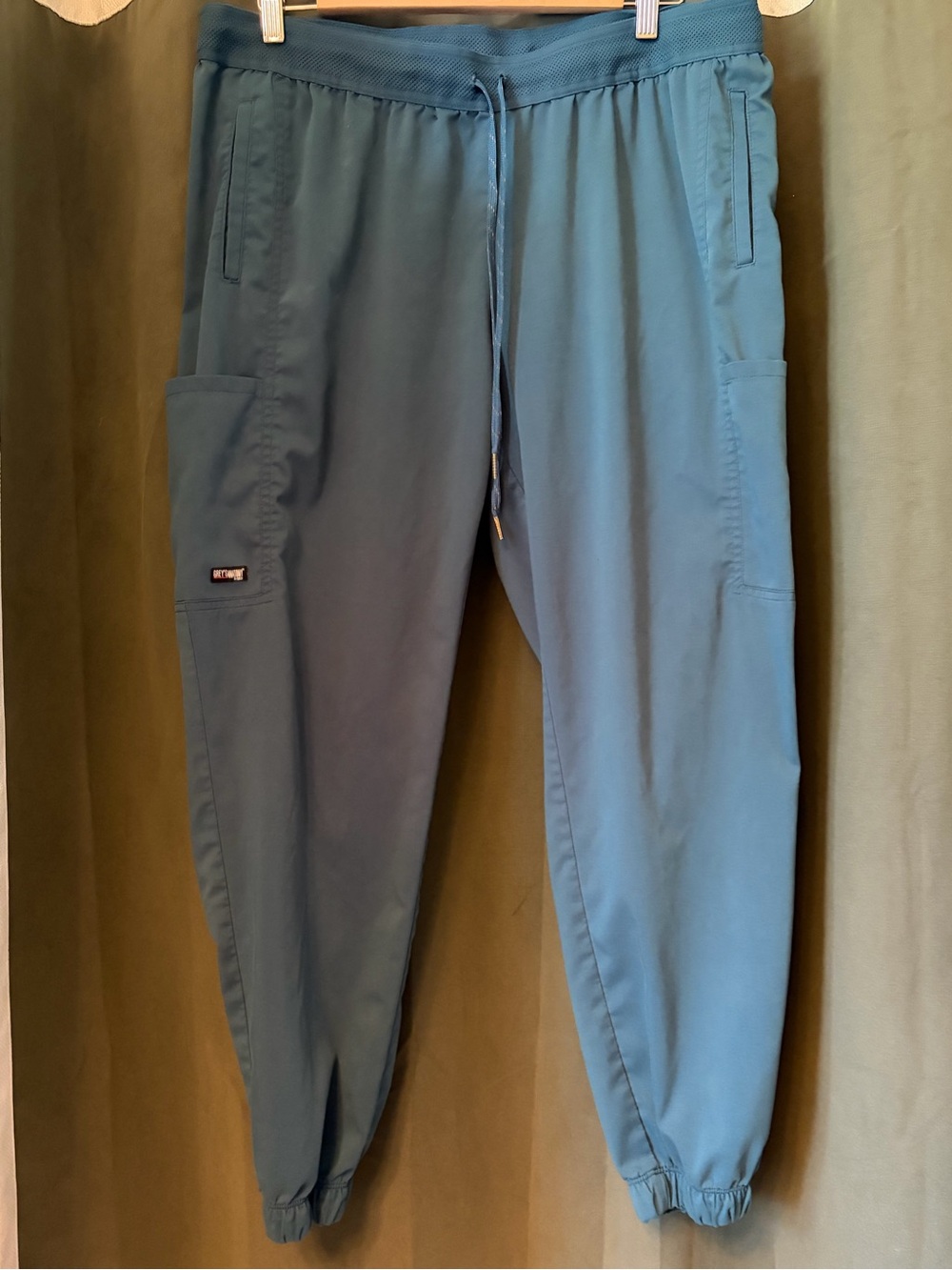 NWOT Grays Anatomy Blue Gray Scrubs Pants Drawstring